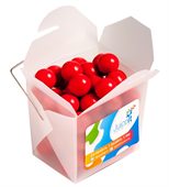 Orange Chocolates Balls Frosted Noodle Box