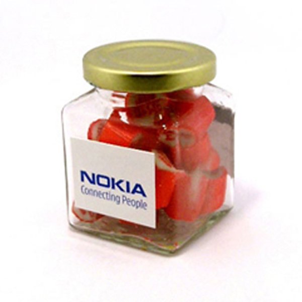 Rock Candy in Glass Jar
