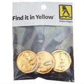 Chocolate Coins in Hang Bag