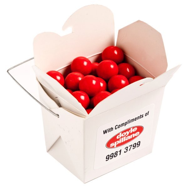 Chocolate Orange Balls in Noodle Box