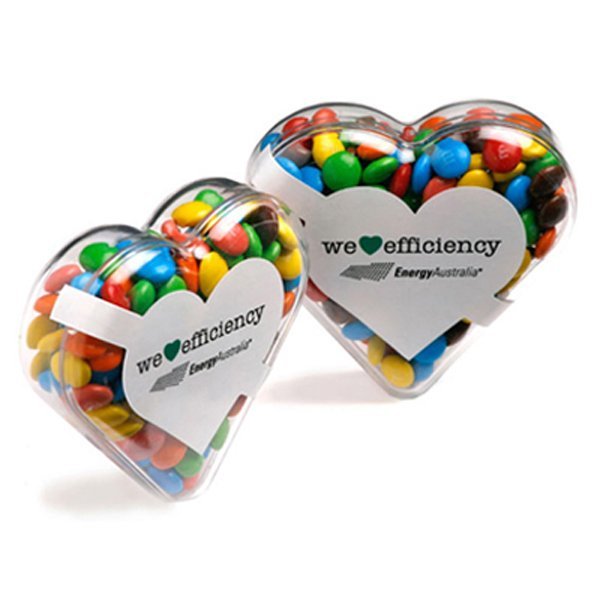 M&Ms in Heart Container