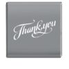 Napolitain 6 gram Thank you Chocolate Silver Square