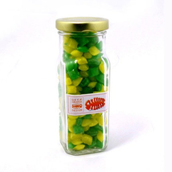 Humbugs in Tall Glass Jar
