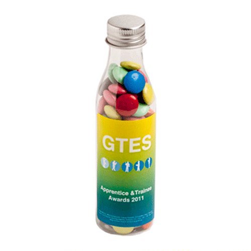 Chocolate Beans in Soda Bottle