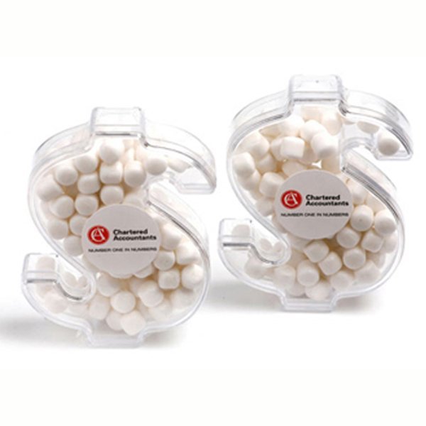 Mints in Dollar Sign Shaped Case