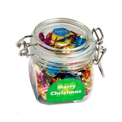 Christmas Chocolate Eclairs Acrylic Canister