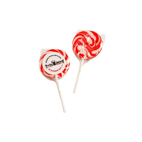 Medium Candy Lollipops Red