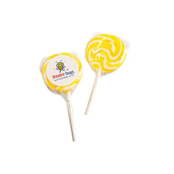 Medium Candy Lollipops Yellow