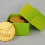 Custom Stamped Chocolate Coins Custom Box Five