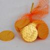 Custom Stamped Twenty Chocolate Coins Mesh Net Bag
