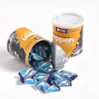 Branded Pull Can with Mentos x33 100g