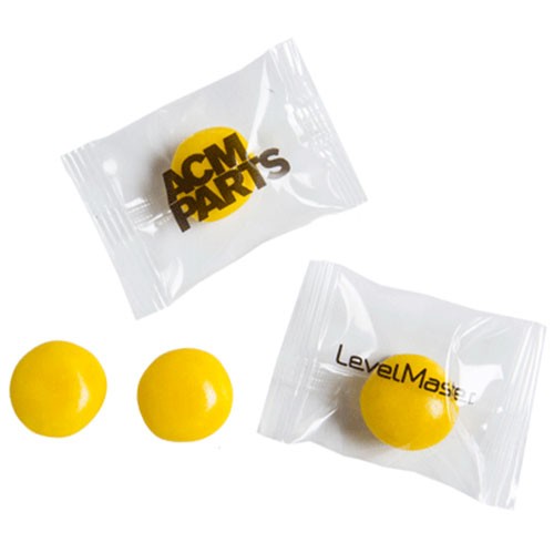 Promotional Individually Wrapped Yellow Big Chewy Fruits 3g
