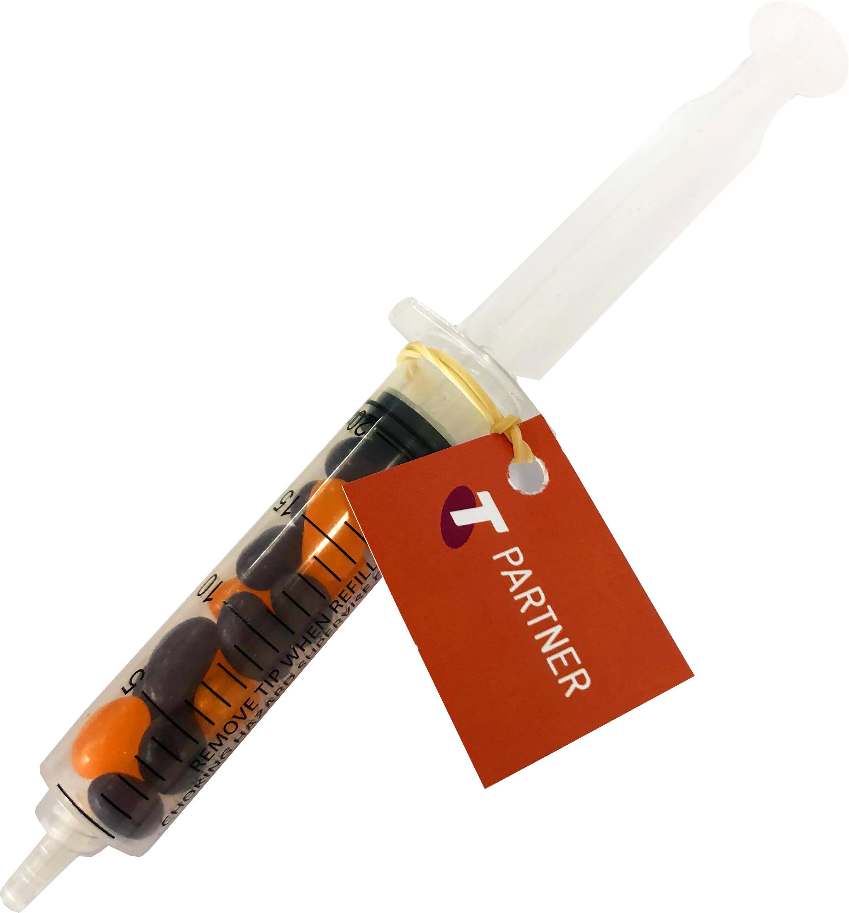 Promotional Jelly Beans in syringe