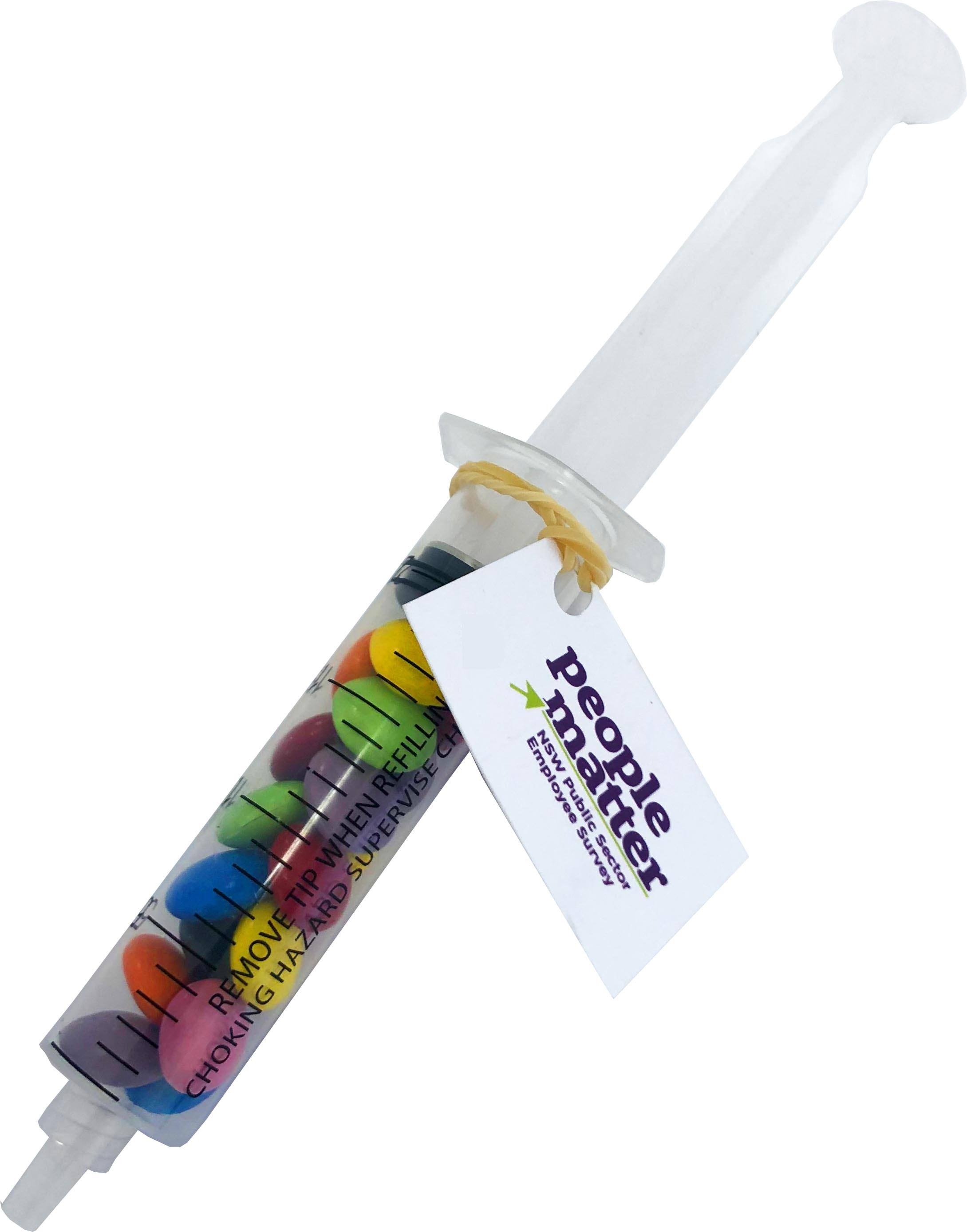 Promotional Choc Beans in syringe