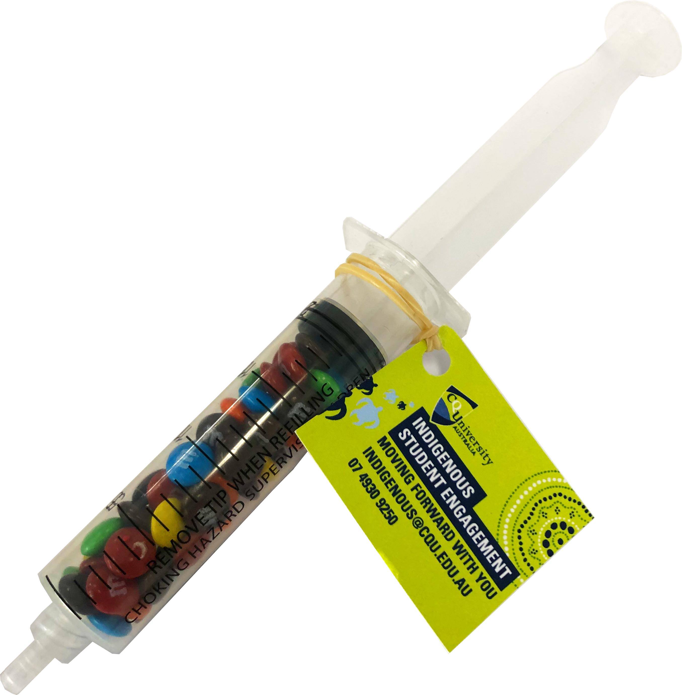 Promotional MM in syringe