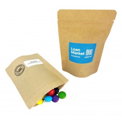Custom Compostable Bag with Choc Beans 50g
