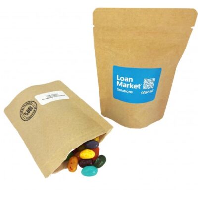 Branded Compostable Bag with JELLY BELLY Jelly Beans 50g