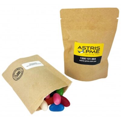 Branded Compostable Bag with AUSSIE Jelly Beans 50g