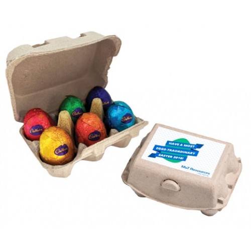 Branded Milk Chocolate Easter Egg Carton