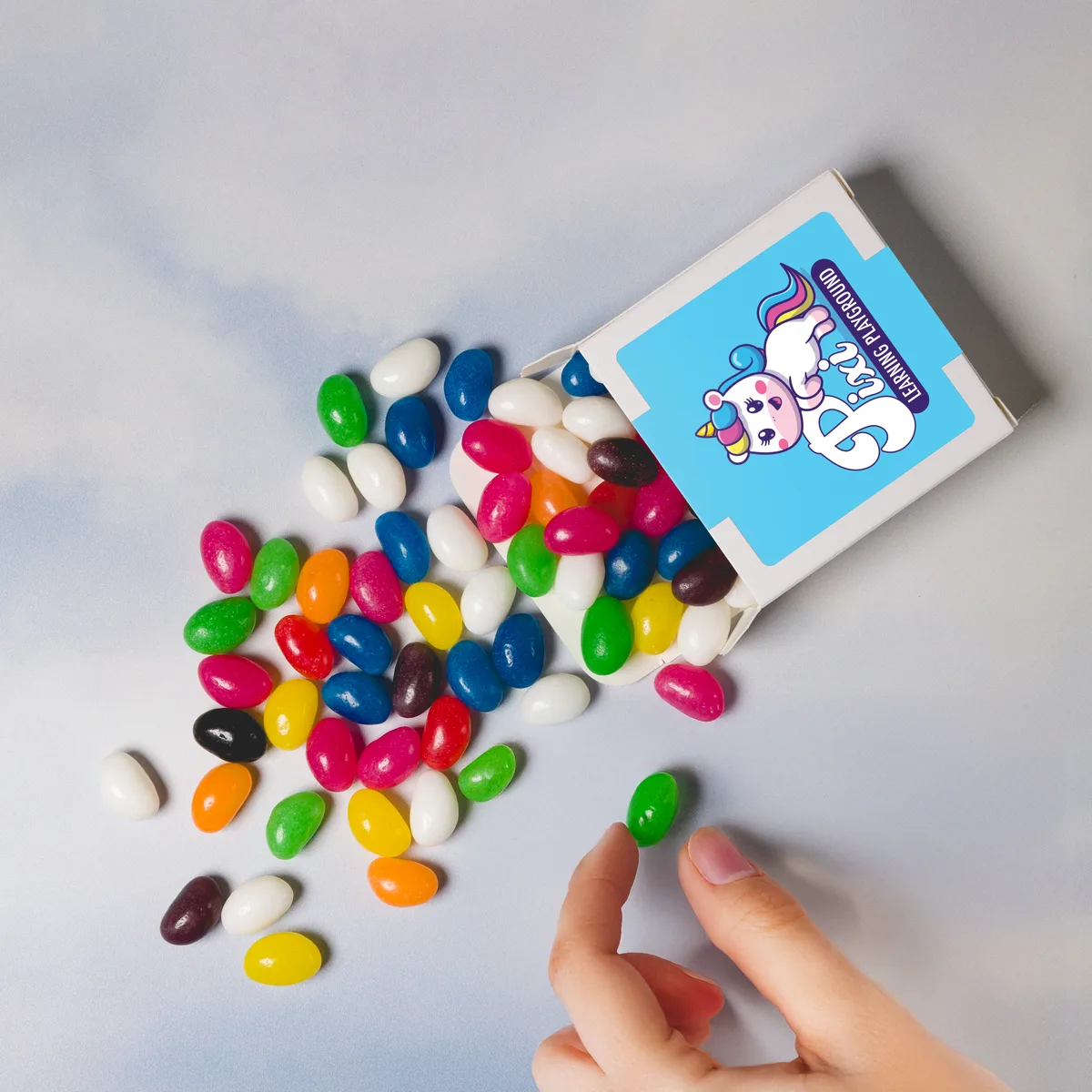 Promotional Assorted Colour Jelly Beans Box 50g