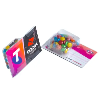 Promotional Small Biz Card Treats with Mini M&Ms 14g