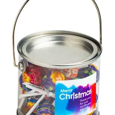 Branded Medium PVC Bucket with Cuppa Chups x20
