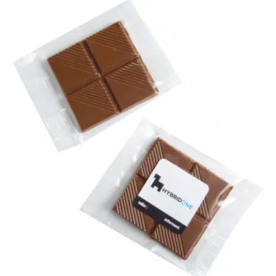 Branded Chocolate Square in Cello Bag 15g