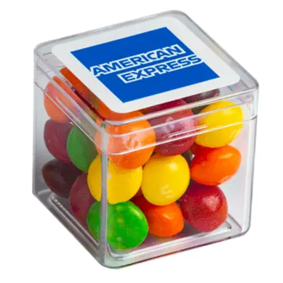 Promotional Hard Cube with Skittles 40g
