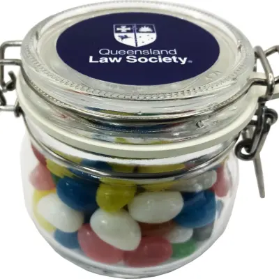 Promotional Small Canister with Mini Jelly Beans 200g