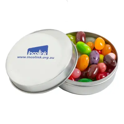 Branded Candle Tin with JELLY BELLY Jelly Beans 50g – Branded Tin with Sticker