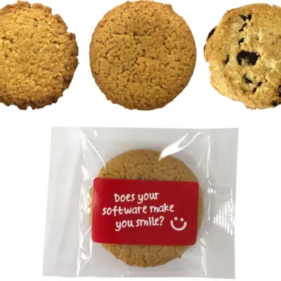 Promotional GLUTEN FREE Biscuits in Cello Bag