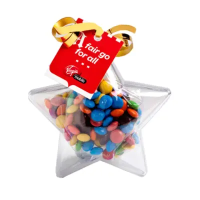 Promotional Acrylic Star with Mini M&Ms 50g