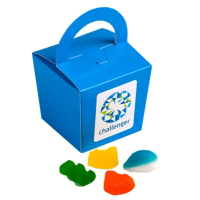 Branded Coloured Noodle Box with Mixed Lollies 100g