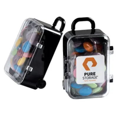 Promotional Carry-On Case with Choc Beans 50g