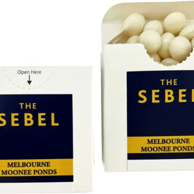 Branded Flip Lid Cardboard Box with Chewy Mints 50g