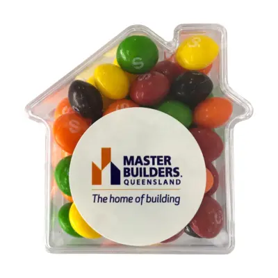 Custom Acrylic House with Skittles 50g