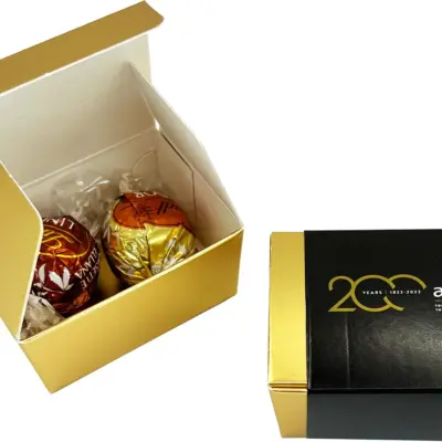 Branded 2 Pack Lindt Ball Choc Box