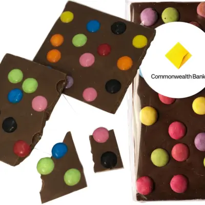 Custom Premium Chocolate Spotty 100g – Milk Choc Bar