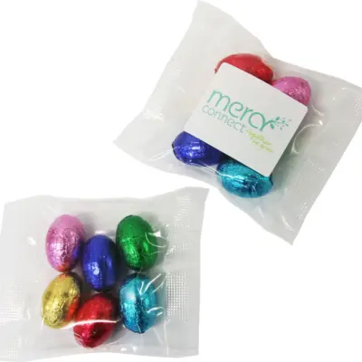 Promotional Mini Solid Easter Eggs in Bag x6 Eggs