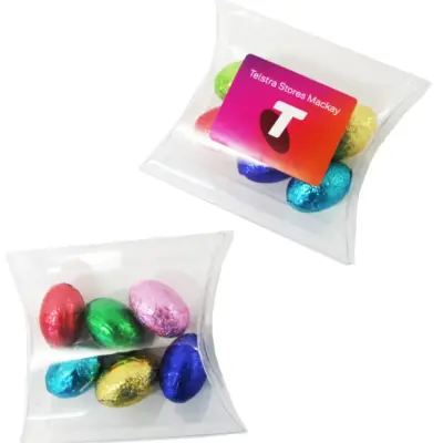 Promotional Pillow Pack with Mini Solid Easter Eggs x6
