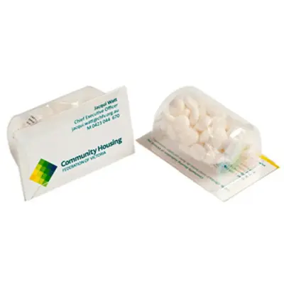 Custom Biz Card Treat with Chewy Mints 25g
