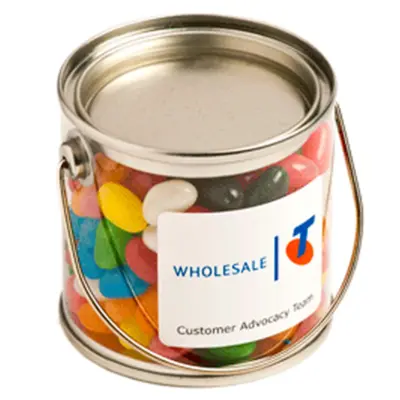 Custom Small PVC Bucket with Mini Jelly Beans 180g