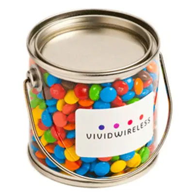 Custom Small PVC Bucket with Mini M&Ms 170g