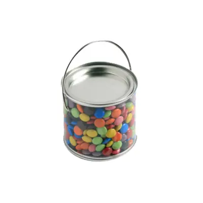 Promotional Medium PVC Bucket with Choc Beans 400g