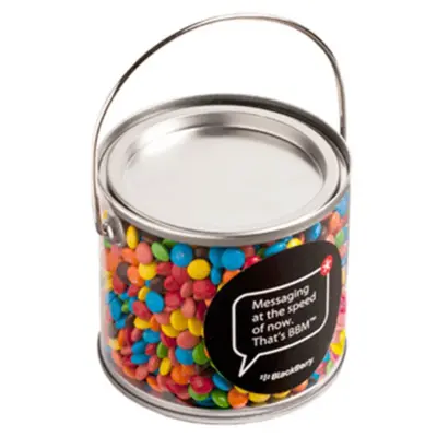 Branded Medium PVC Bucket with Mini M&Ms 400g