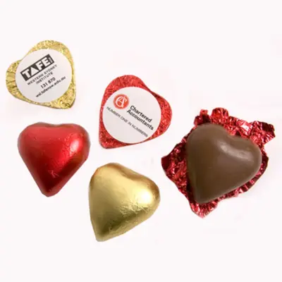 Branded Chocolate Heart
