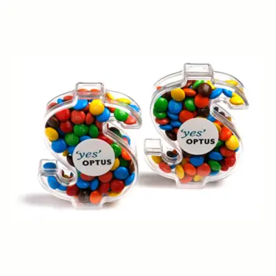 Promotional Acrylic Dollar with Mini M&Ms 40g
