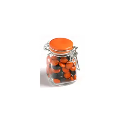 Custom Glass Clip Lock Jar with Choc Beans 80g