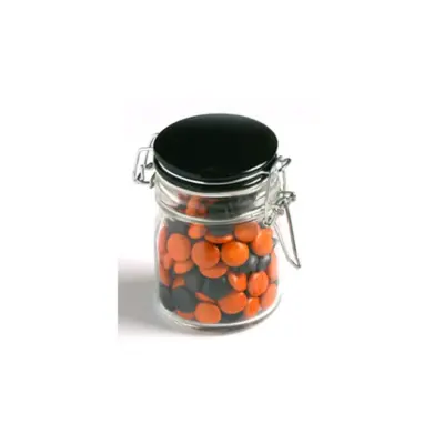 Branded Glass Clip Lock Jar with Choc Beans 160g