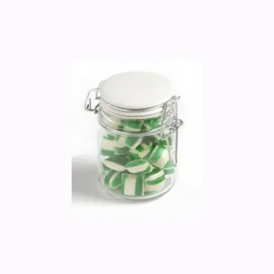 Custom Glass Clip Lock Jar with Humbugs 160g